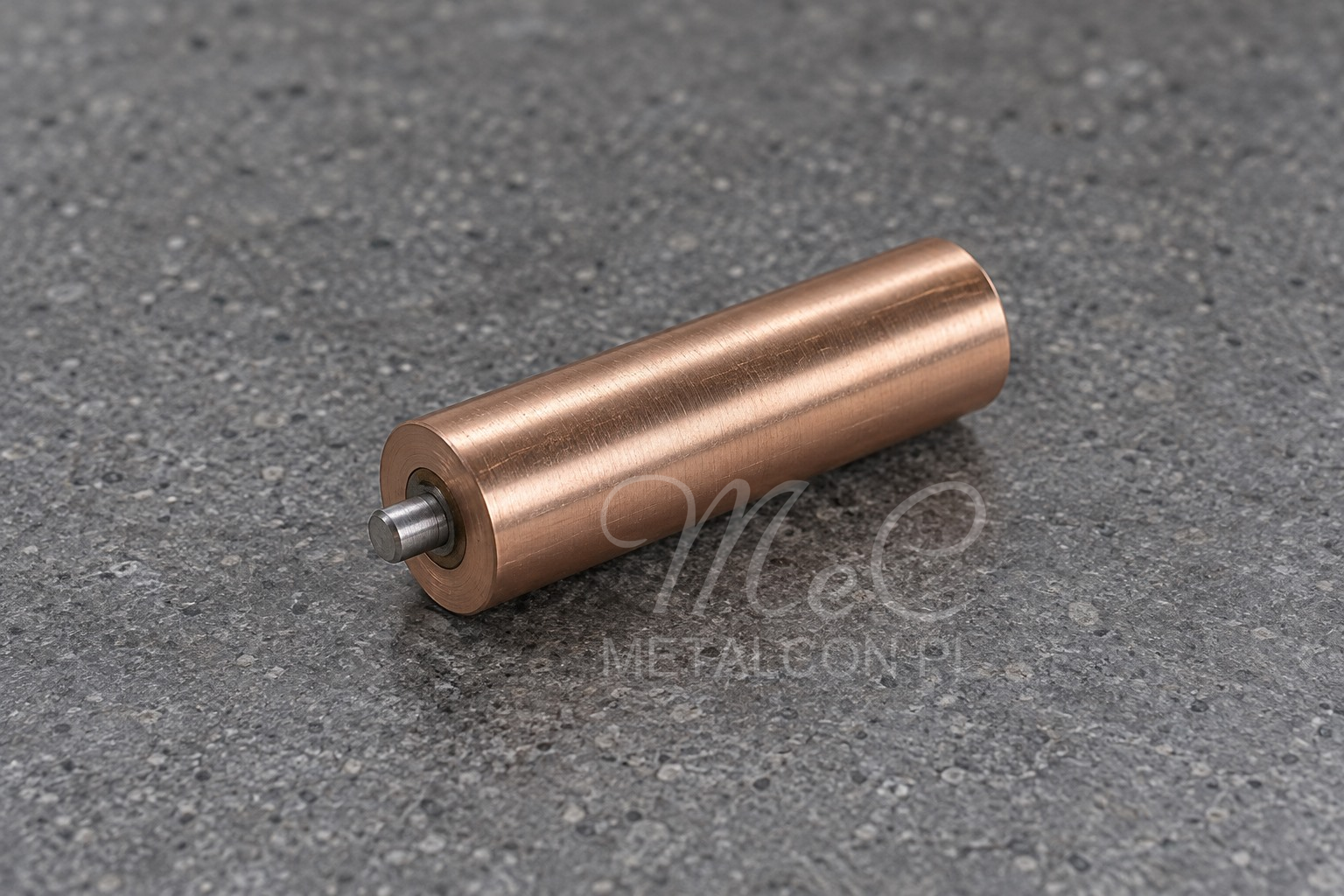 Illustrative view of a finished copper alloy electrode with a steel pin