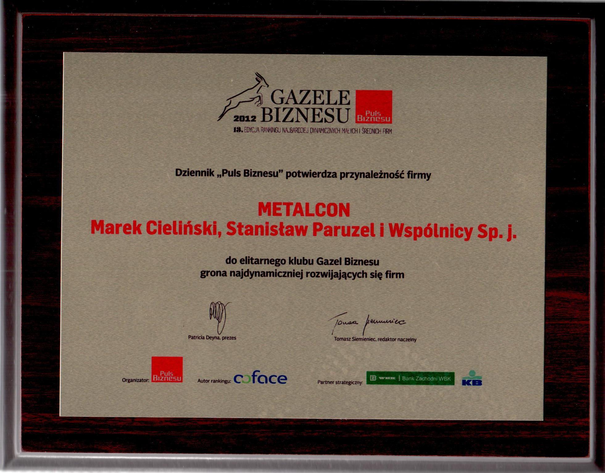Gazela Biznesu 2012